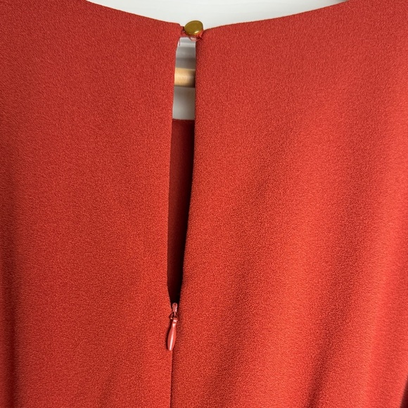 Julia Jordan Burnt Orange 3/4 Sleeve Dress Size 6 with Pockets - Picture 8 of 12